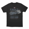 Eagle Worlds Fastest Radial Car Unisex T Shirt Black